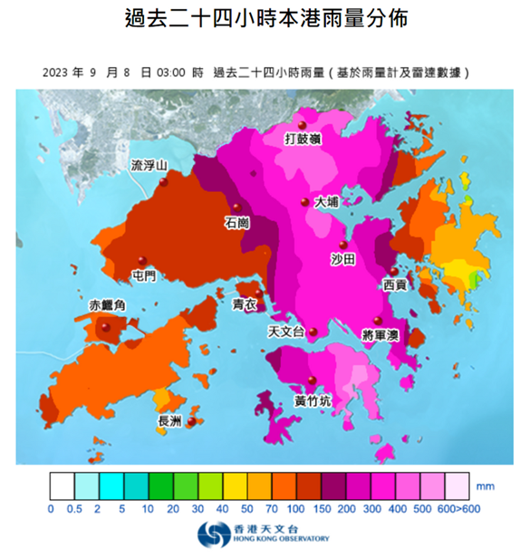hong kong black rainstorm